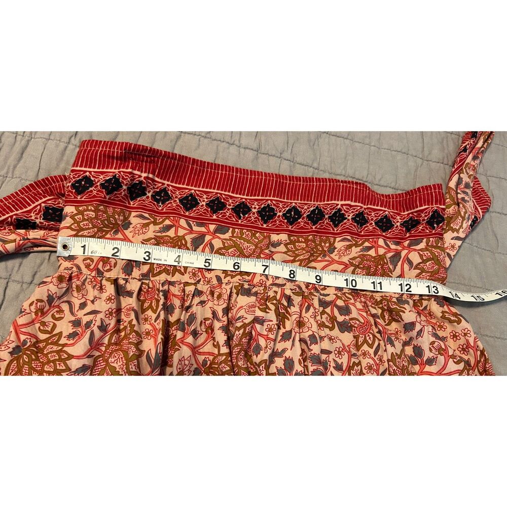 Natalie Martin Women's Pull On Ribbon Waist SKirt Women's Size Large Boho Rare - Picture 9 of 9